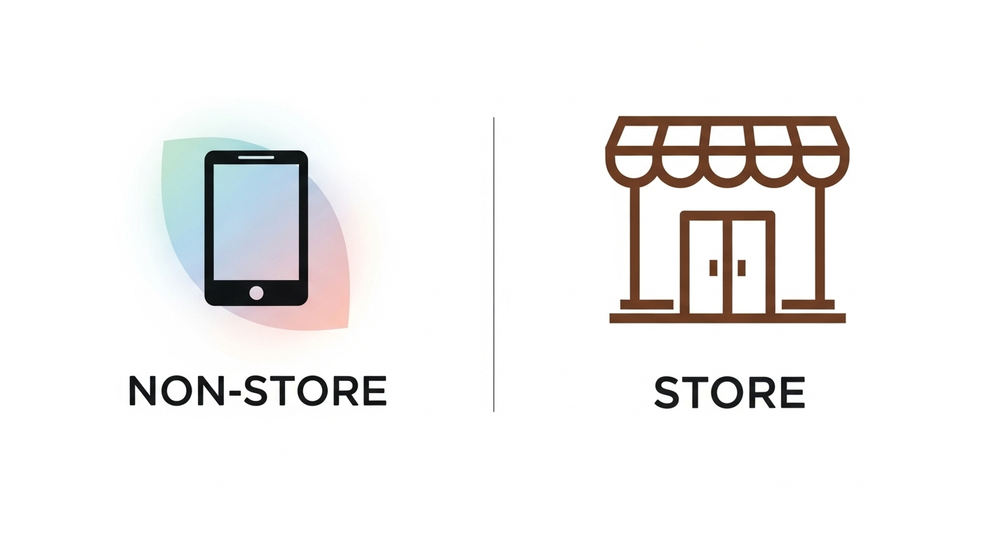 무점포 vs 유점포