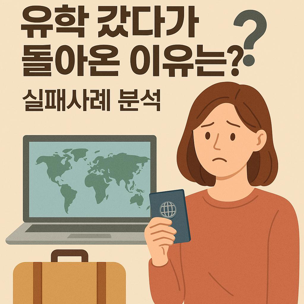 유학 갔다가 돌아온 이유는? 실패사례 분석 관련 이미지 사진