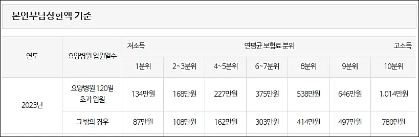 본인부담상한액