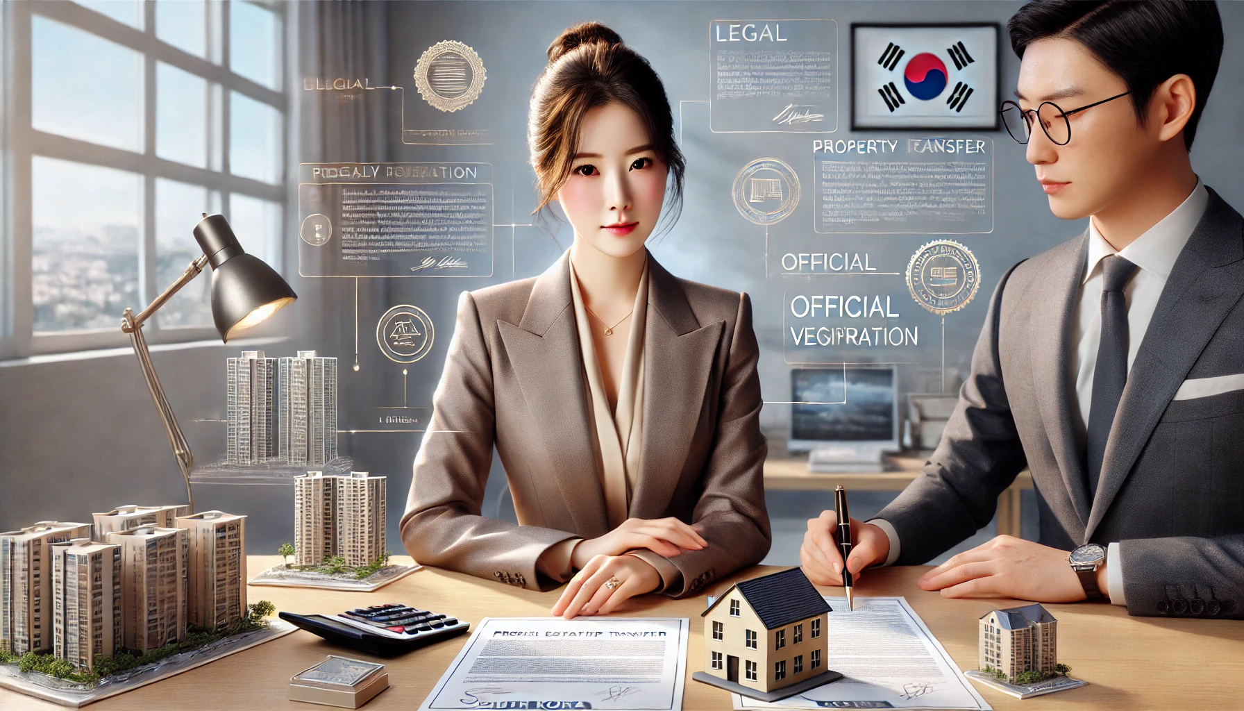 부동산 소유권 이전 등기 설명하는 이미지