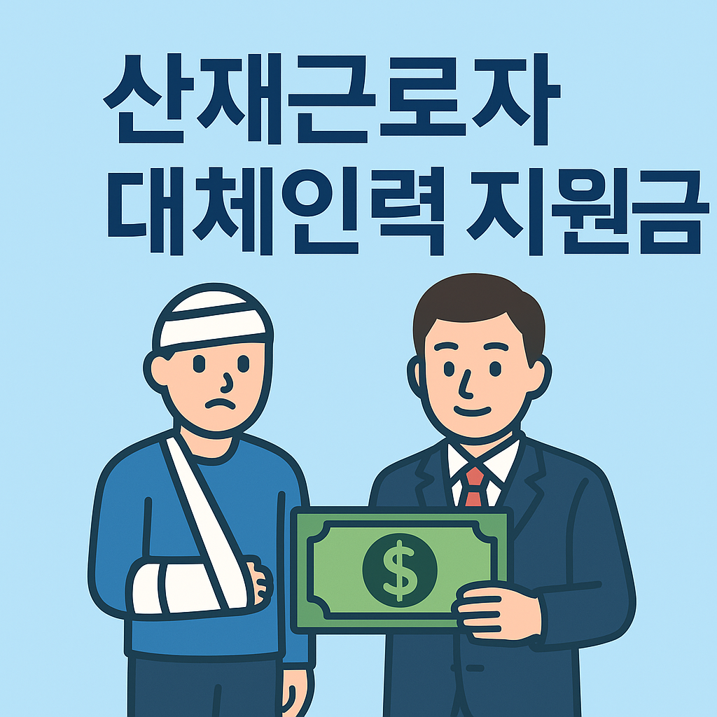 산재근로자 대체인력 지원금 신청방법 및 꿀팁
