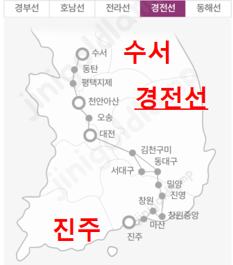 SRT 노선도