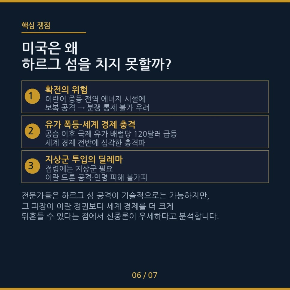 하르그섬 위치 어디길래? 미국·이란 긴장 속 핵심 석유 수출 기지