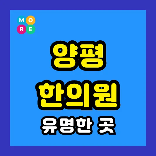 경기도 양평 한의원 잘하고 유명한 근처 한방병원 BEST 3곳 추천 ❘ 도수치료, 추나요법