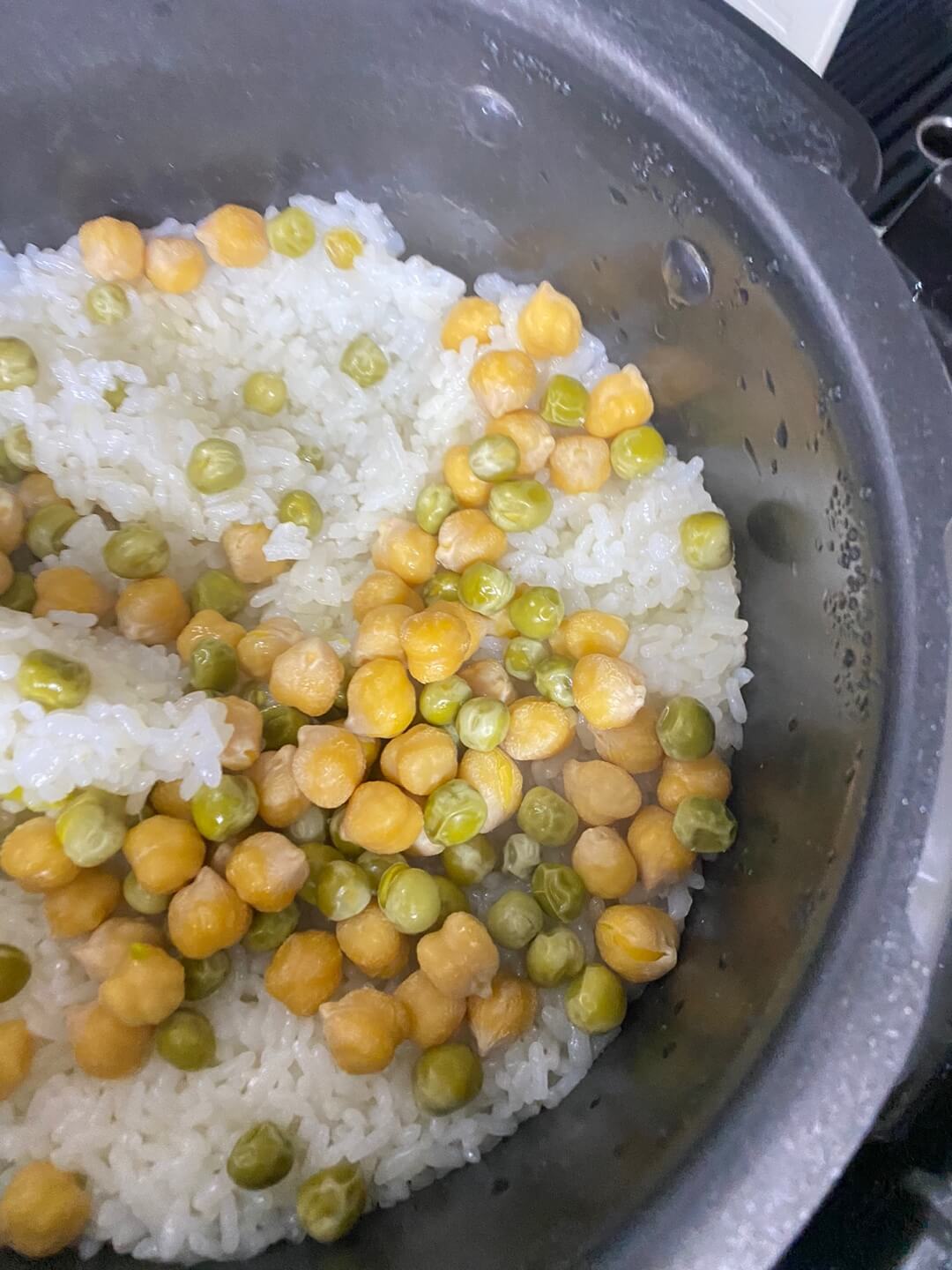 병아리콩 밥짓기