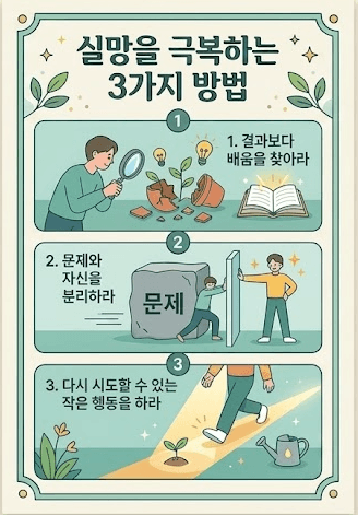 실망을 극복하는 3가지 방법 이미지