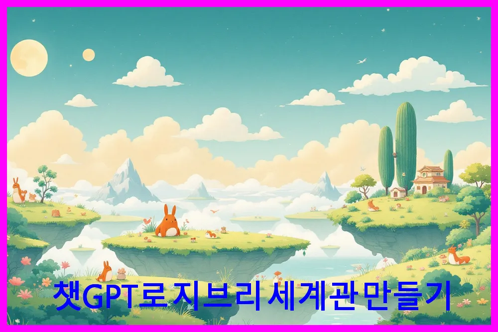 챗GPT로 지브리 세계관 만들기