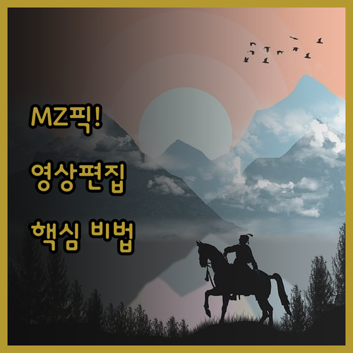 MZ세대가 선호하는 영상 편집, 당신