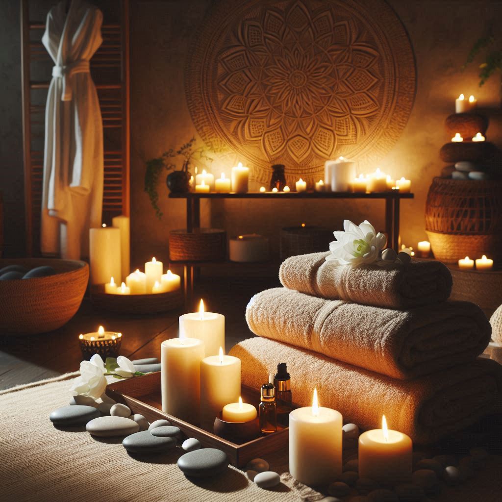 피부,체형관리 샵 배경