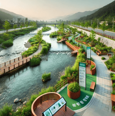 영동군 하천변