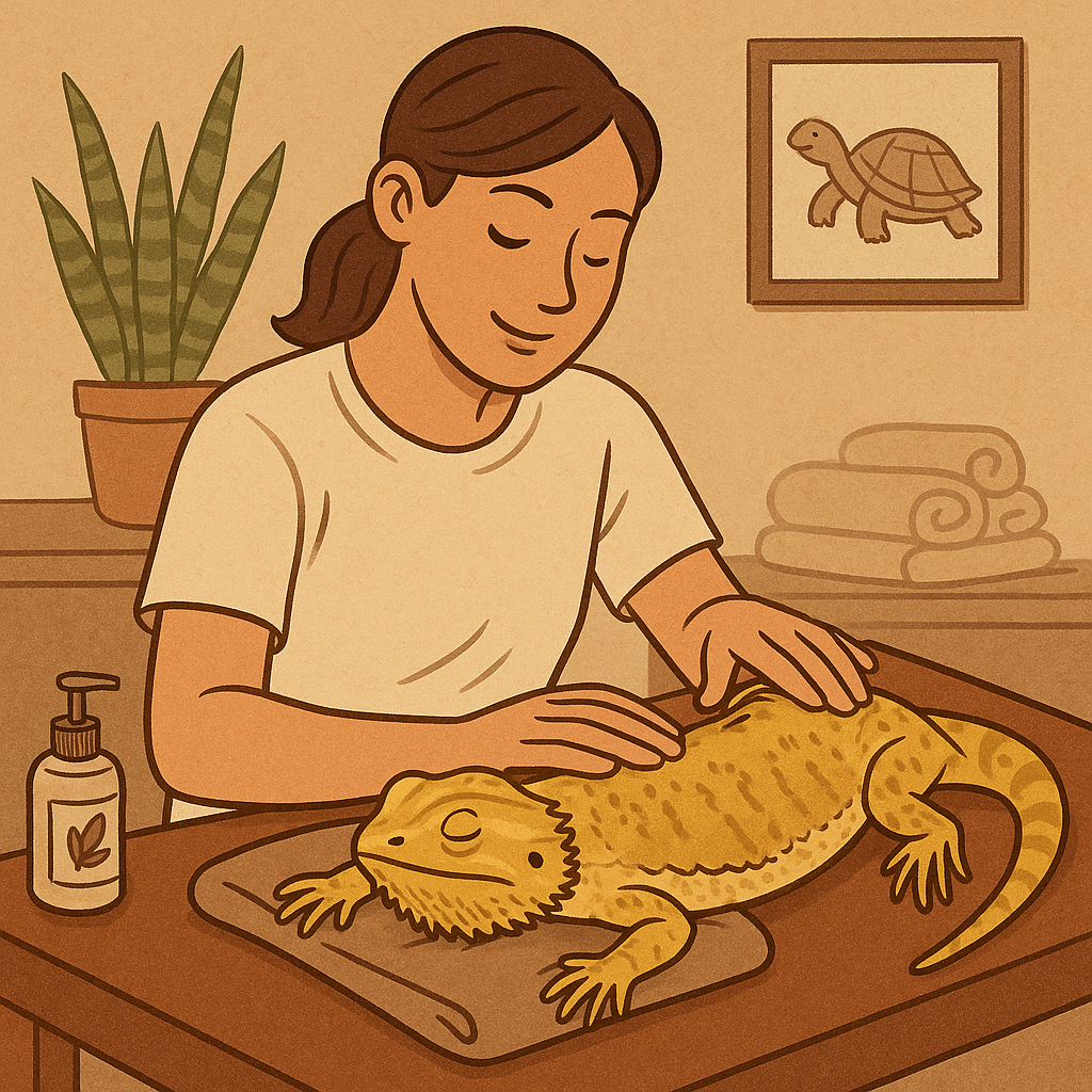 파충류 마사지사의 세계