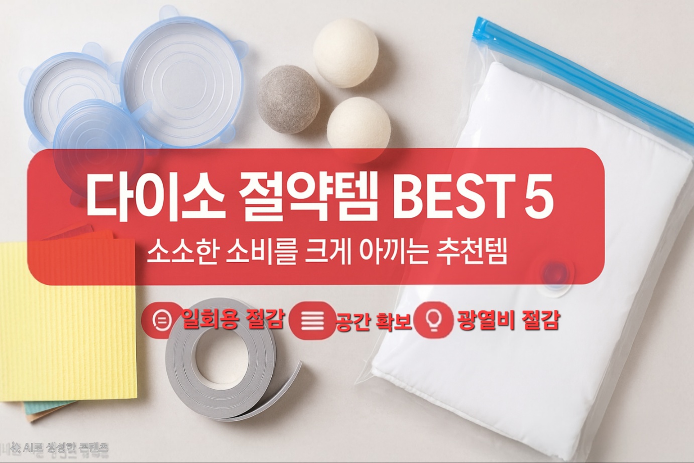 작게 사서 크게 아끼기: 다이소에서 시작하는 ‘생활비 체질 개선’