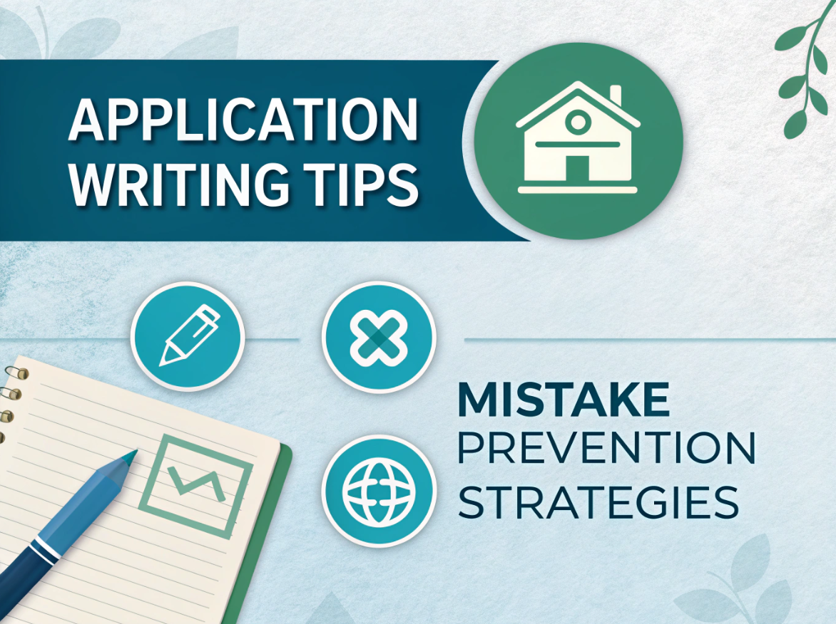 실수없이 지원서 작성을 유도하는 인포그래픽