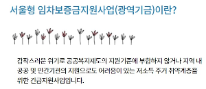 서울시 광역기금 이란?