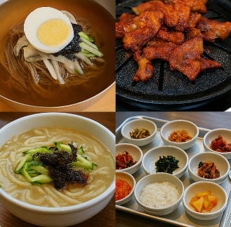 캠핑장 주변 맛집 메뉴 관련 사진