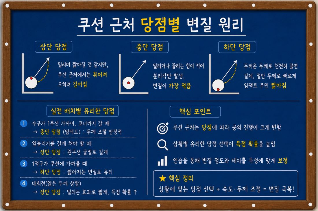 당구 변질 극복법 핵심 내용 정리