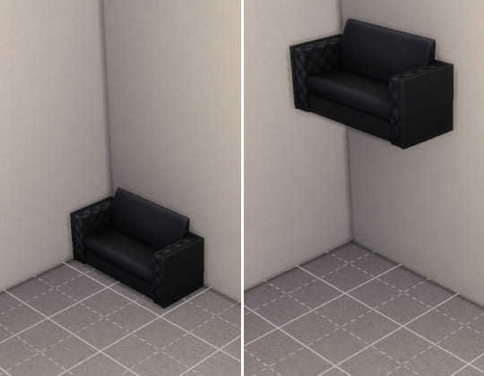 왼쪽그림-바닥에-검은색-소파-오른쪽그림-천정-가까이로-올린-검은색-소파
