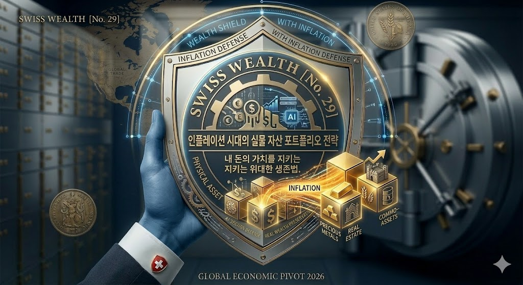"화폐 가치가 녹아내리는 인플레이션의 시대, 당신의 자산은 안전한 피난처에 있습니까? 2026년 대전환기, 실물 자산으로 구축하는 위대한 자산 생존법의 비밀을 공개합니다."