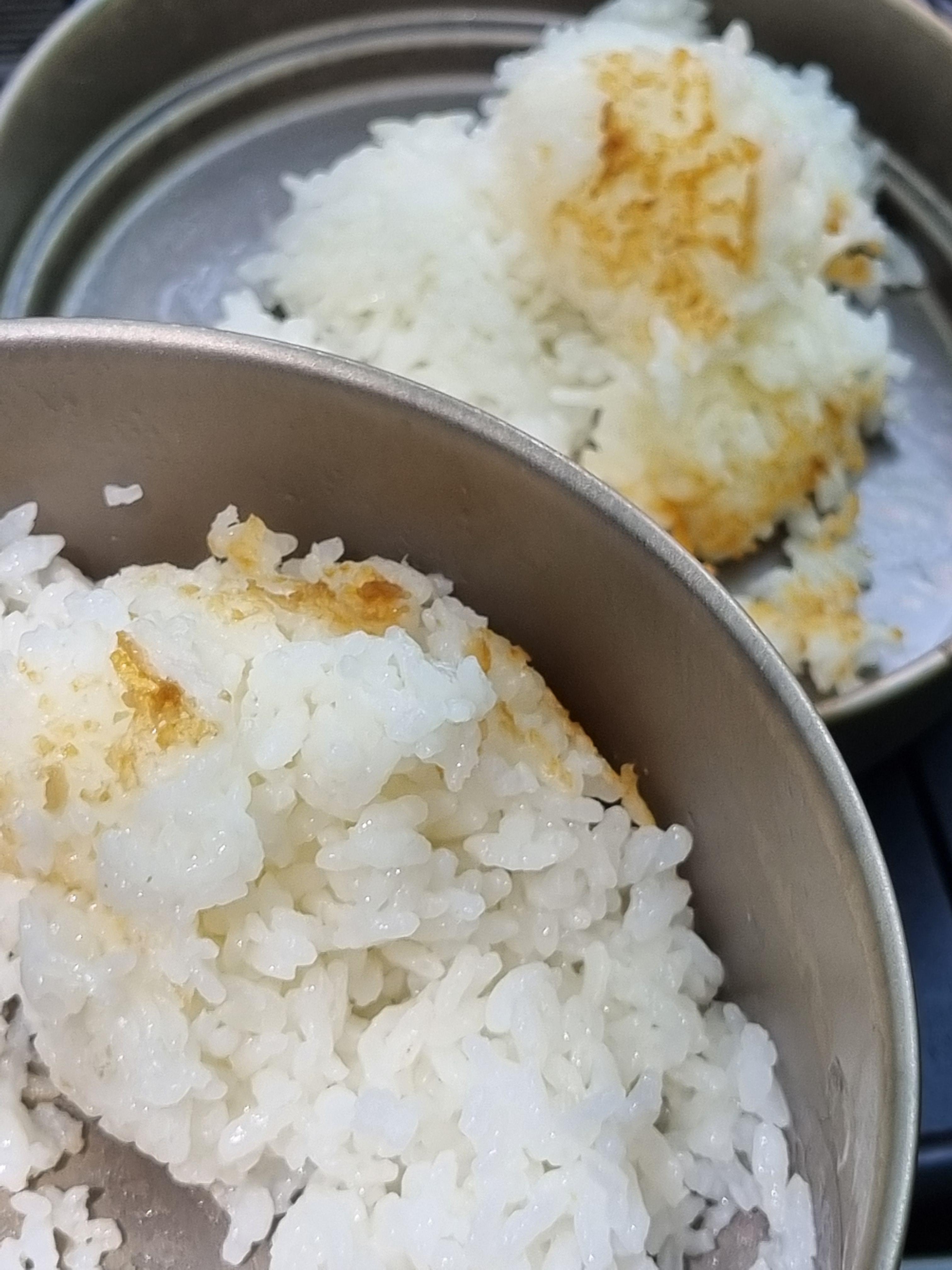 캠핑 냄비밥 누룽지