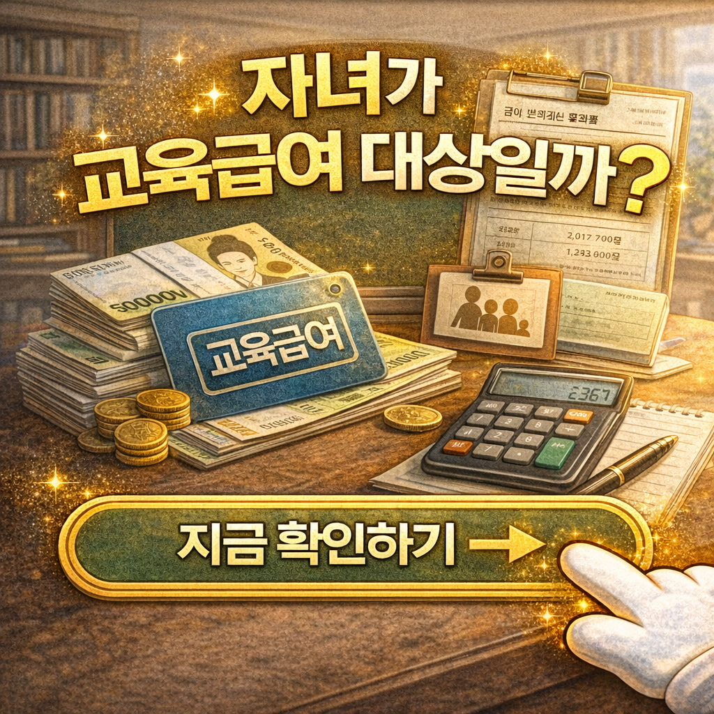2026년 교육급여 자격 확인법｜부모가 꼭 알아야 할 핵심 체크리스트