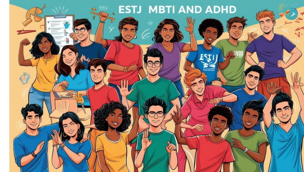 ESTJ 성격과 성인 ADHD에 관한 그림