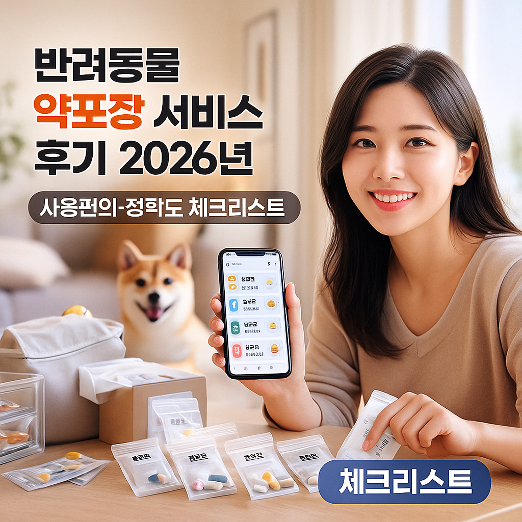반려동물 약포장 서비스 후기 2026년 | 사용편의·정확도 체크리스트