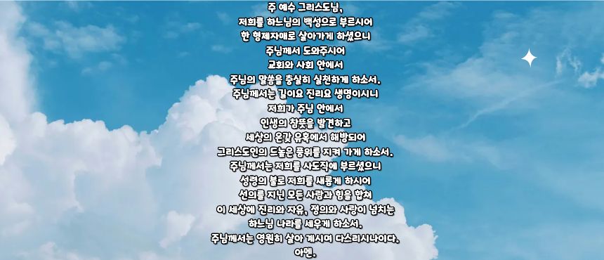 가톨릭 평신도 사도직을 위한 기도