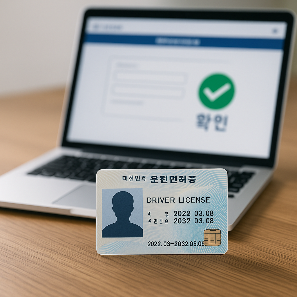 운전면허 진위확인 간단 조회 방법