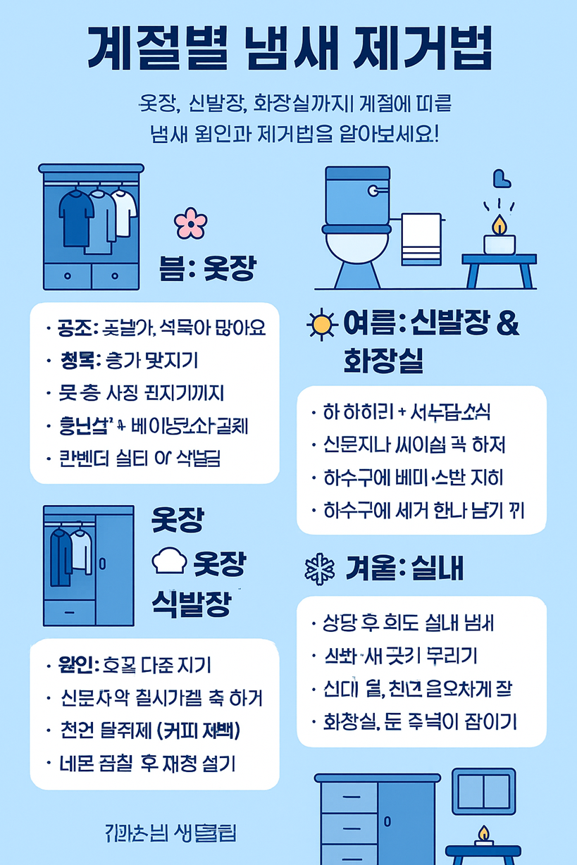 계절별 냄새 제거법