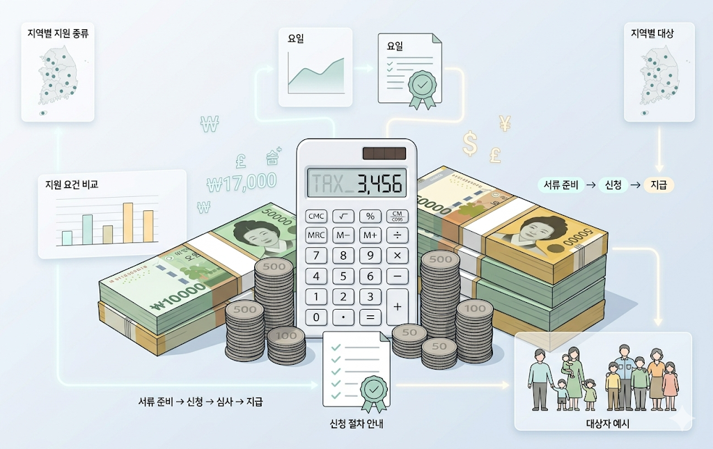 자녀장려금 근로장려금 핵심 차이 비교 이미지