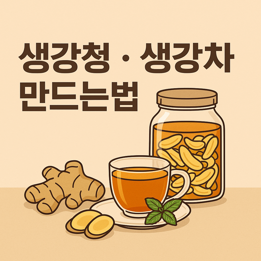 생강청&middot;생강차 만드는법