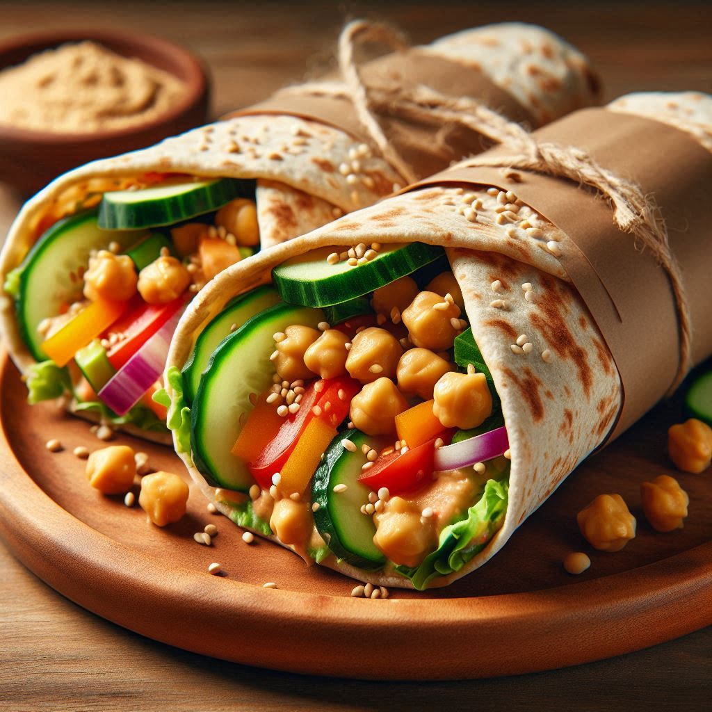 병아리콩 샐러드 랩