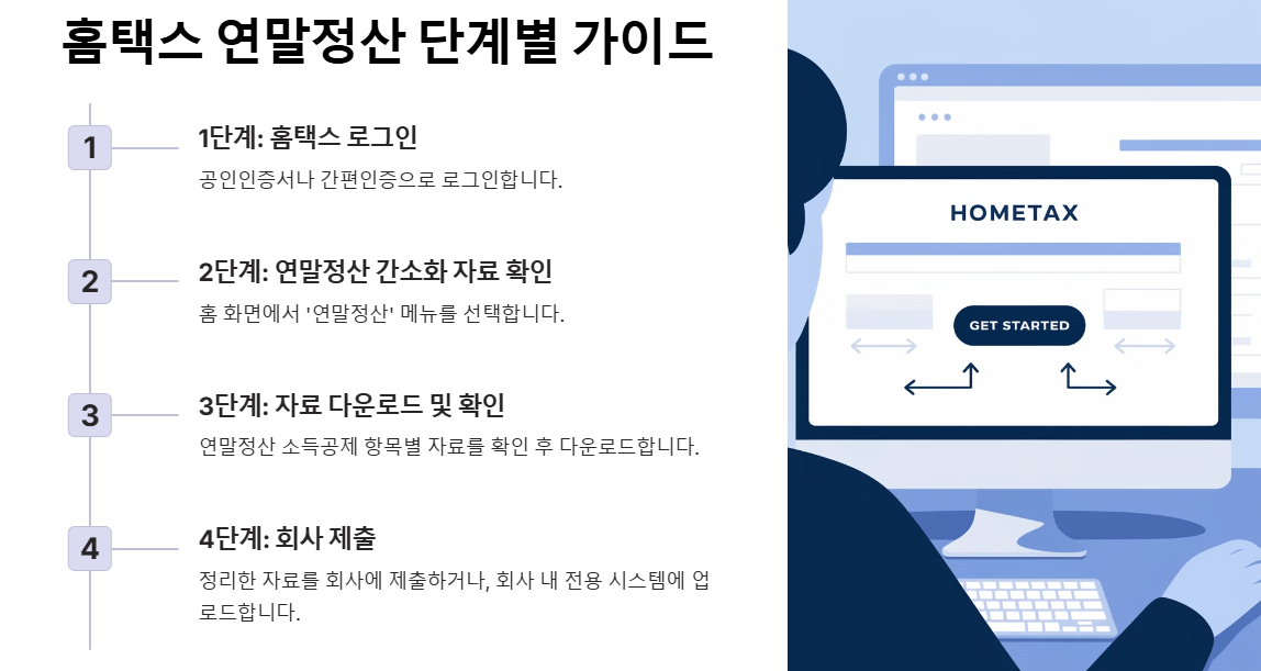 홈택스 연말정산 단계별 가이드
