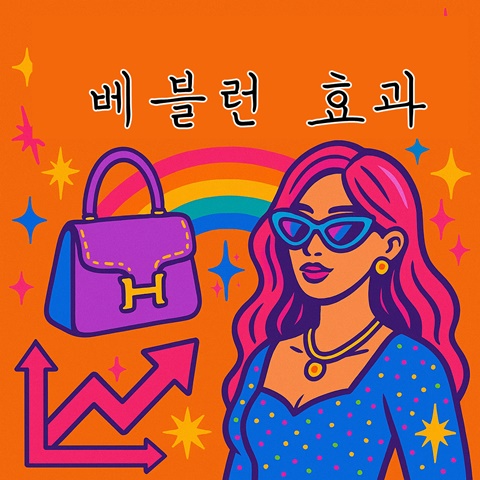 베블린 효과와 신흥부유층에 대한 썸네일 카드 이미지, 고급백과 부자 여성의 이미지