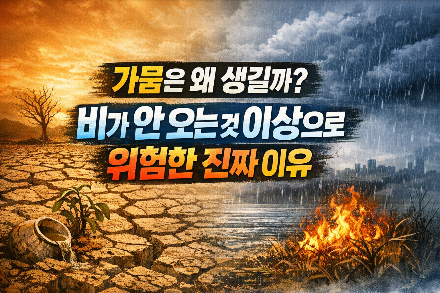 가뭄은 왜 생길까 비가 안 오는 것 이상으로 위험한 진짜 이유