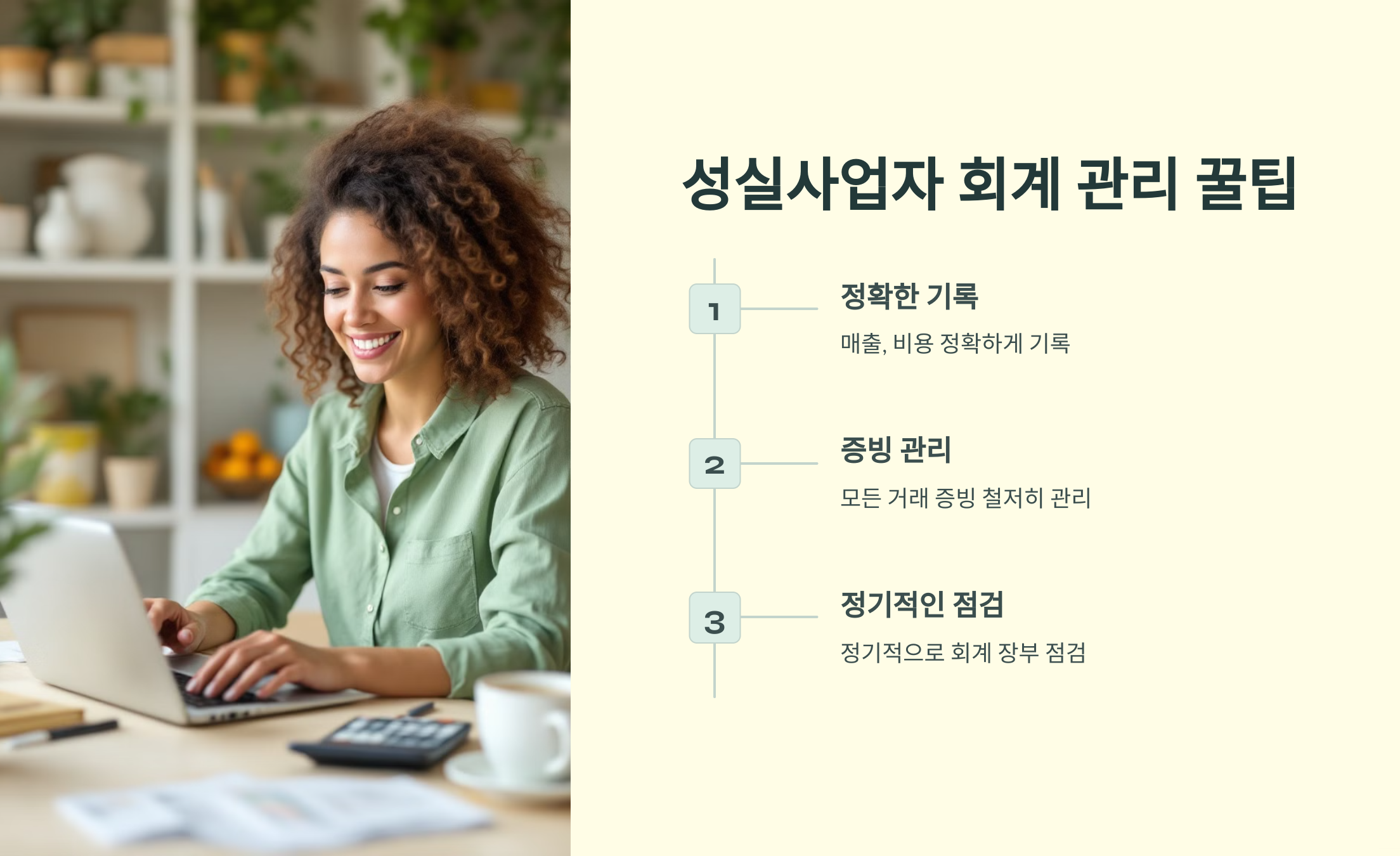 성실사업자 회게 관리