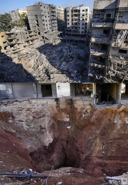 하산 나스랄라 암살 사건 현장