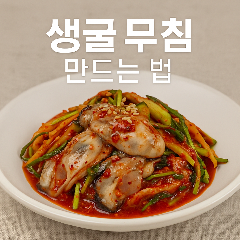 생굴무침 만드는 법