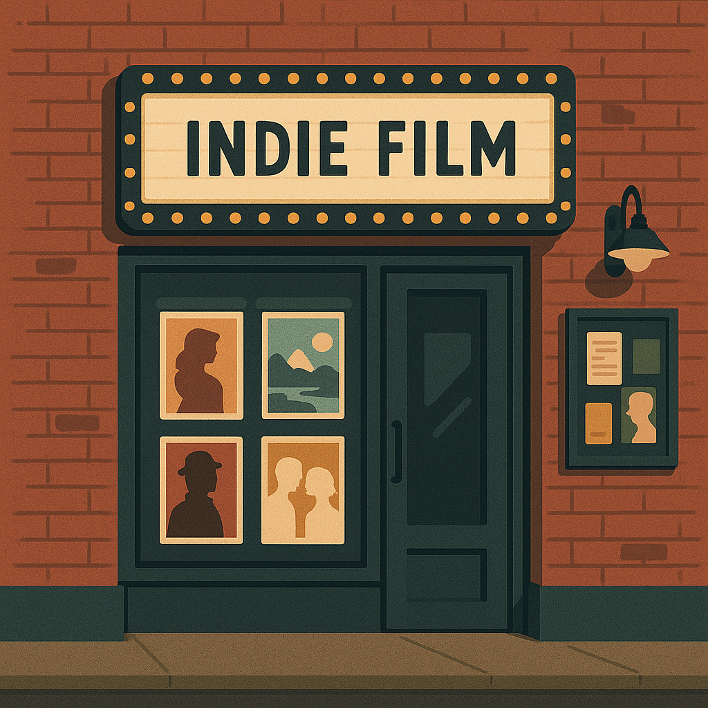 소규모 독립 영화관의 외관