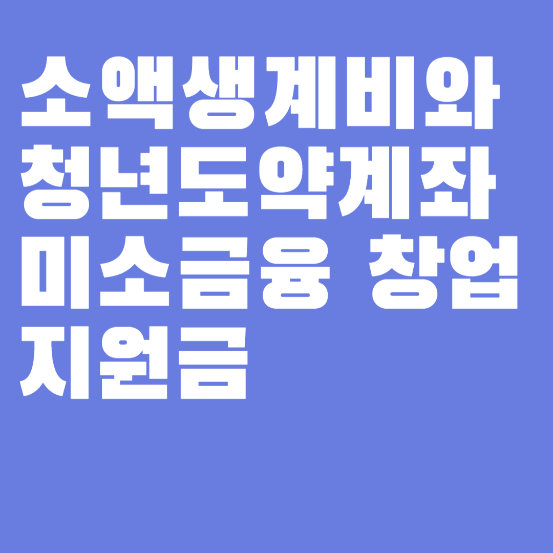 소액생계비 대출