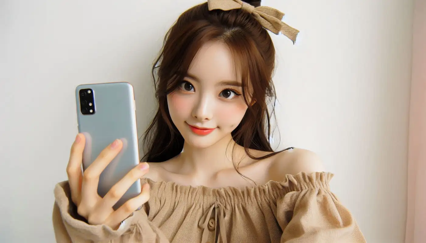 테슬라-휴대폰-루머를-알아보는-여성의-모습
