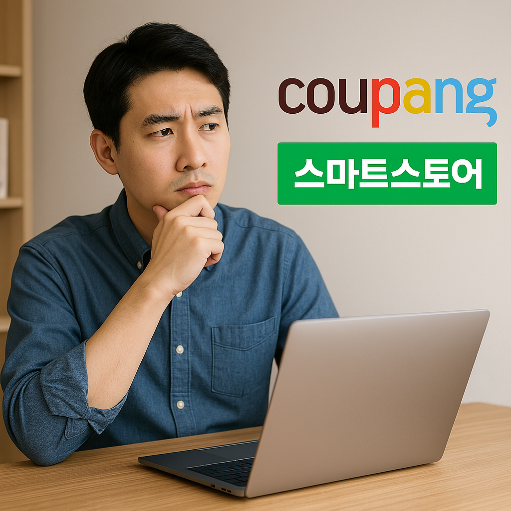 쿠팡과 스마트스토어에 관한 이미지