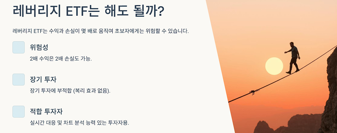 레버리지 ETF는 해도 될까?