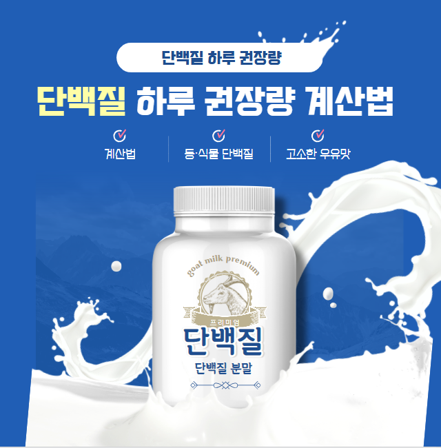 단백질 하루 권장량 계산법과 쉽게 이해하는 팁