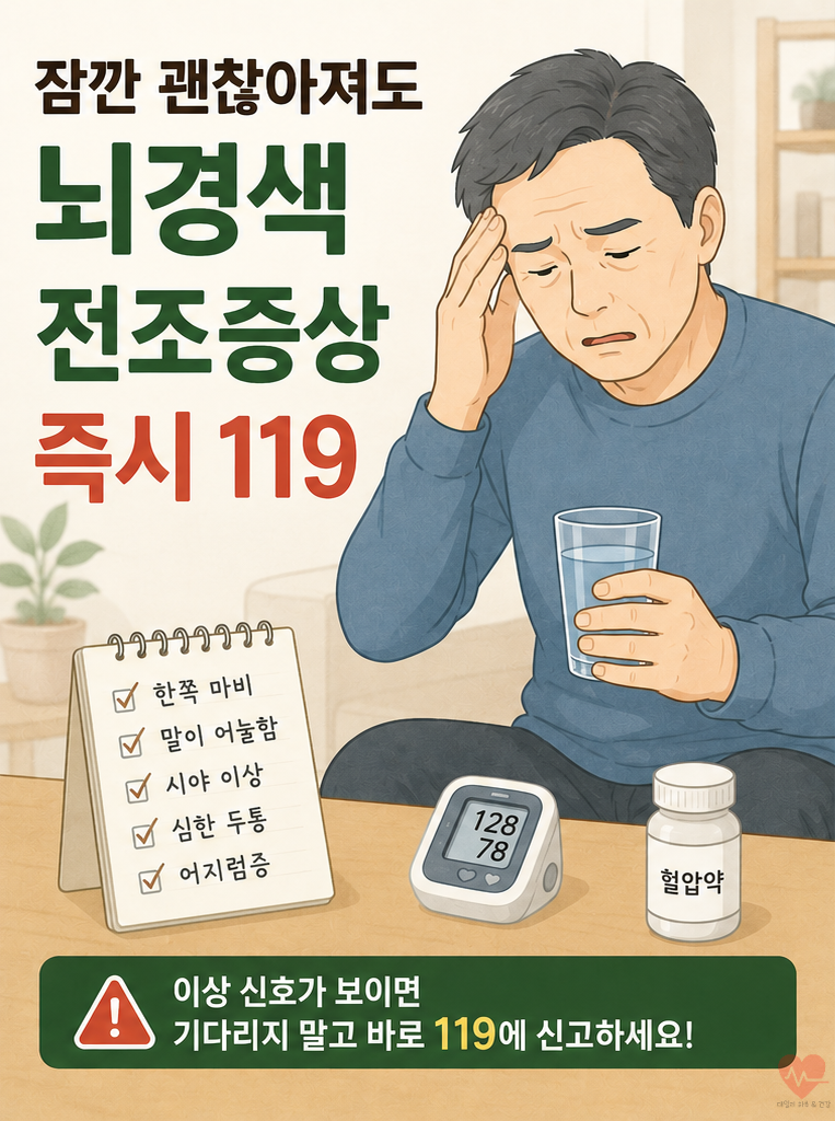 두통을 대수롭지 않게 넘기는 중년 남성