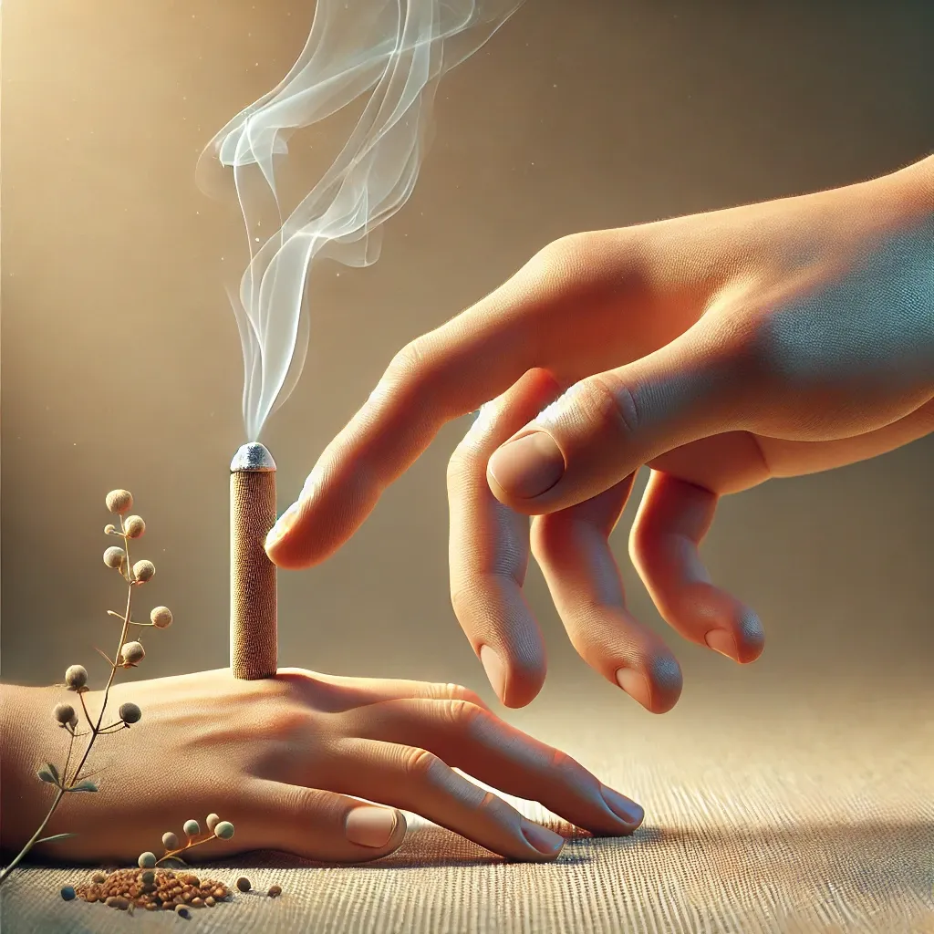 손가락 관절염 뜸치료법