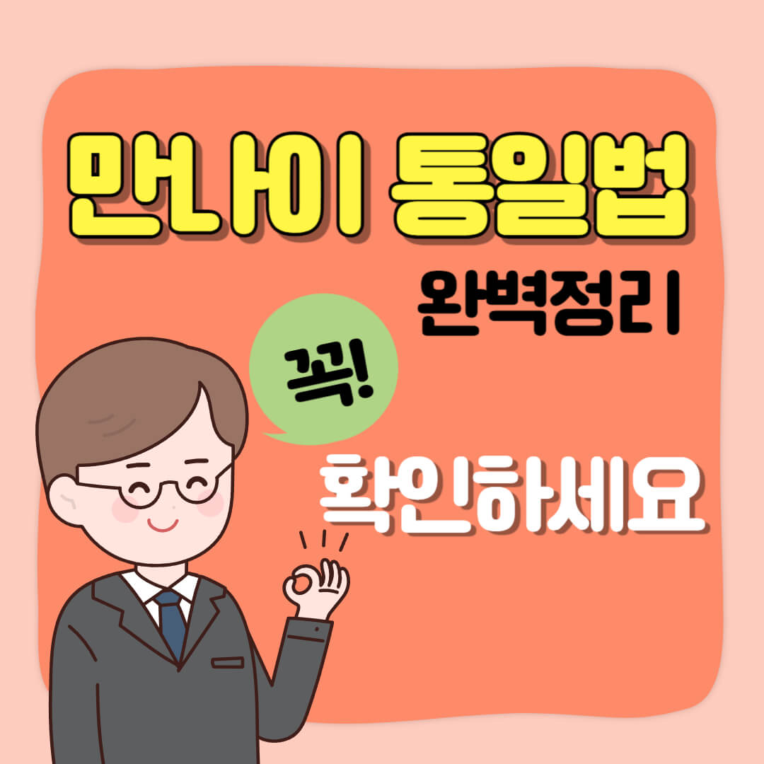 만나이 통일