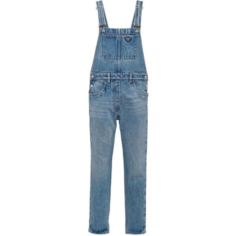 프라다 데님 점프수트 GFZ010S23112K1 여성