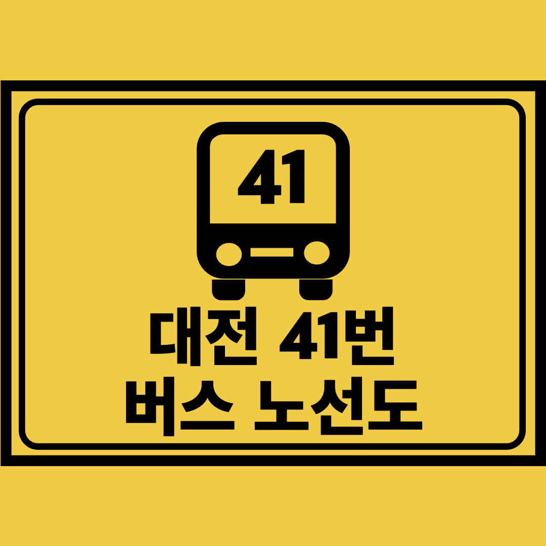 대전41번버스노선도
