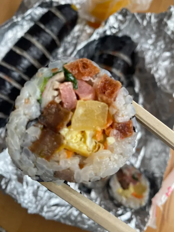 떡갈비 김밥1줄